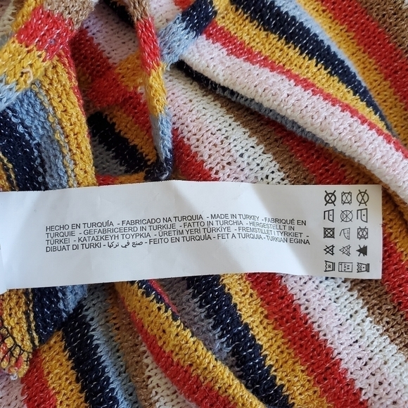 Zara Crochet Terrycloth Vertical Striped Cutout Blogger Fave Jumpsuit New Large - Picture 16 of 16